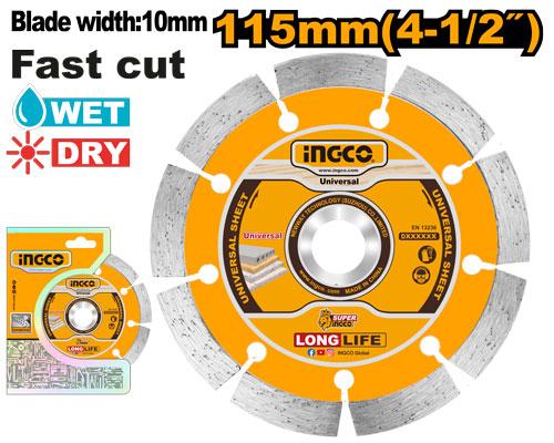 Disque Diamant 115mm A Eau Et A Sec